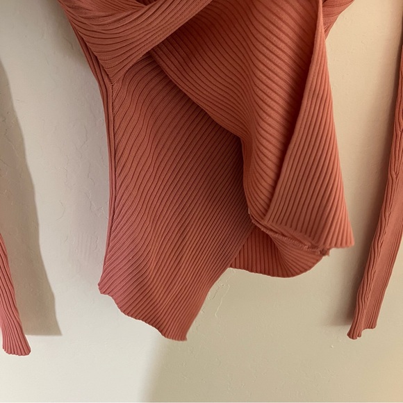 Vintage Silk Wrap Bodycon Top - Picture 3 of 7